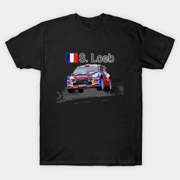 WRC Champion  Sébastien Loeb T-Shirt by cowtown_cowboy